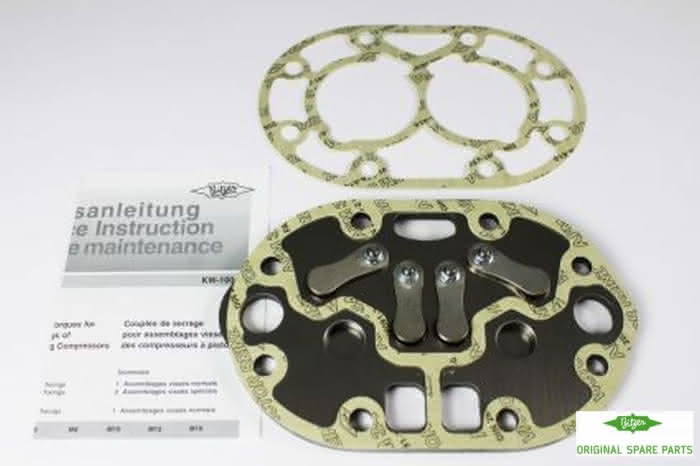 Plato de válvula Bitzer completo 592-2404, 4T/N, 2T/N con junta