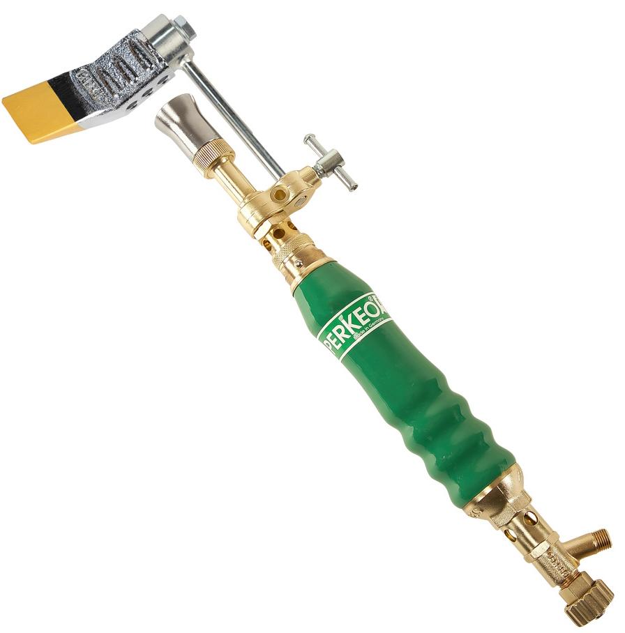 PERKEO Saldatore a gas naturale ad alte prestazioni con pezzo di rame, a forma di martello a manovella, M10x1 LH