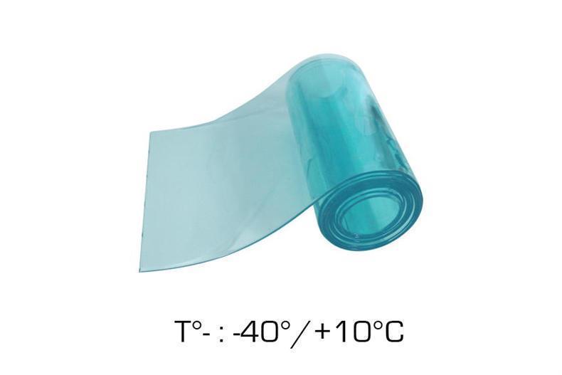 Cortina de tiras, 190 x 2 mm NEG. T°C- H 2080 mm