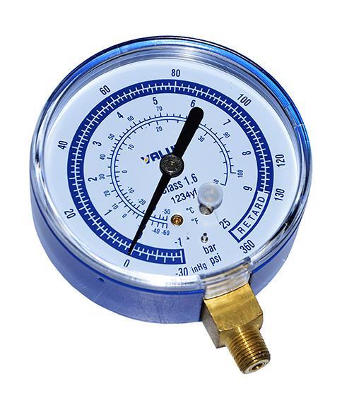 Manometr niskiego ciśnienia - suchy VALUE, R1234Yf, 1/8" NPT, d = 80 mm