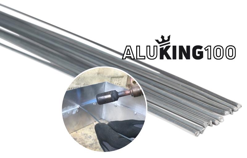 PERKEO ALUKING 100 - Baguettes de brasage pour le brasage tendre à la flamme de l'aluminium et des alliages d'aluminium