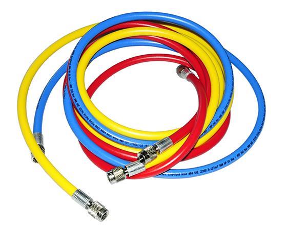 Jeu de tuyaux de remplissage ERRECOM, raccord : 1/4" SAE, 3 x 2,0 m