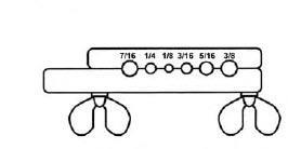 Średnica bloku kielicha 1/8"-7/8" dla (45-70053)