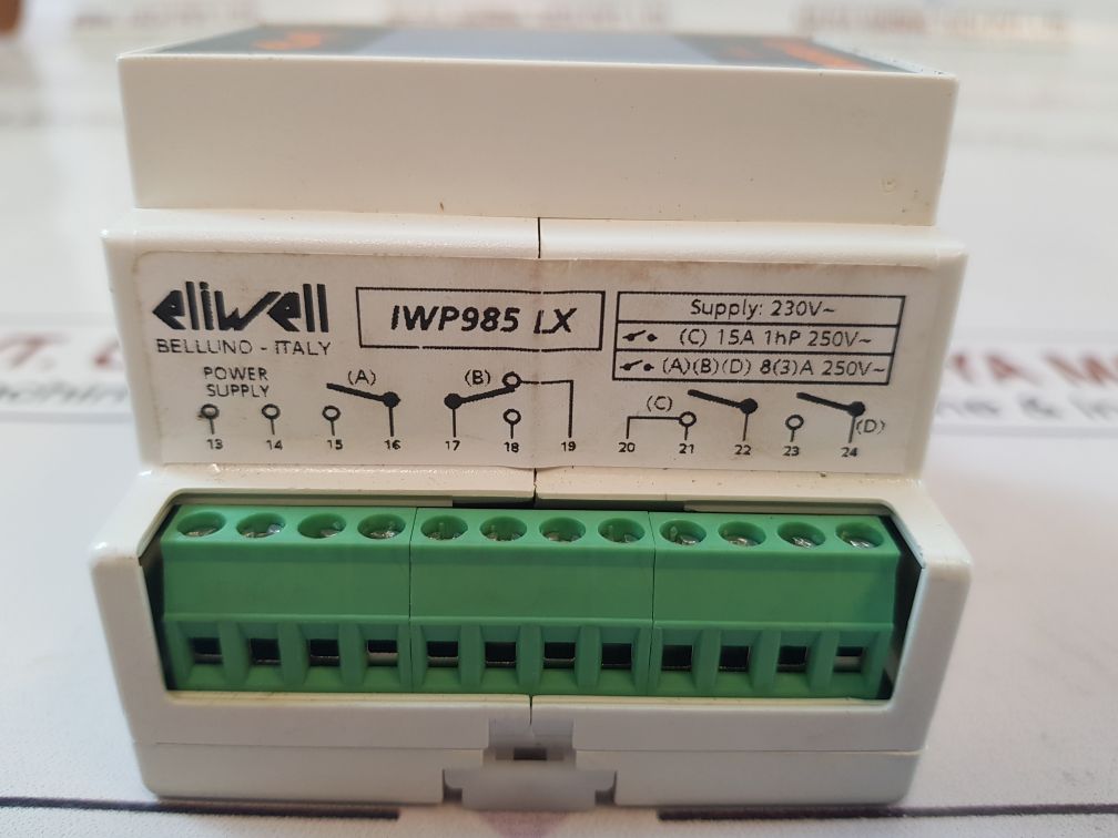 Controlador de refrigeración Eliwell IWP 985 LX, WD34DF1RCD700, 3x NTC (PTC) , 230V
