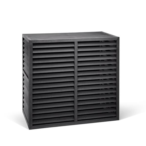Evolar air conditioning & heat pump housing Charcoal Grey WPC L, 1100x1200x650 MM