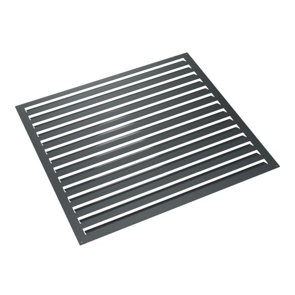 Evolar bakvägg aluminium mörk antracit L, 1100x1200 MM