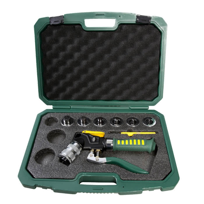Zubehör-Set, Schraubenschlüssel, Drehkupfer, Winkel-Ratsche, Koffer