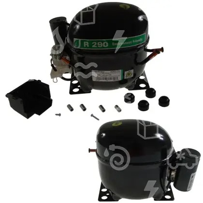 Compressore Aspera Embraco NEK6210U, MBP/HBP - R290, 220-240 V/50 Hz - non disponibile, sostituito dal modello NEU6210U