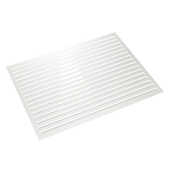 Evolar rear wall aluminium white XL, 1300x1700 MM