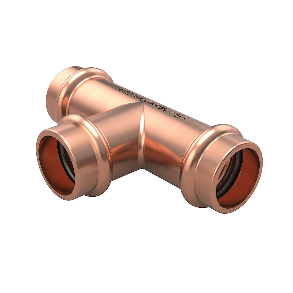 Conex MaxiPro Pieza en T 22mm MPM5T 022222201 Prensa de cobre Pieza en T métrica (PU=2pcs)