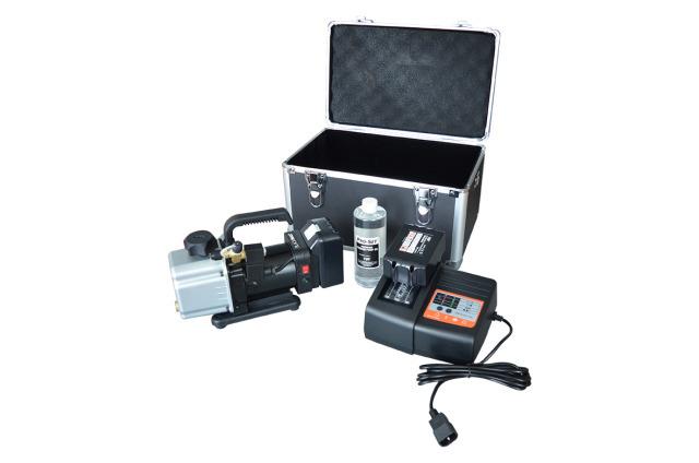 CPS 2-traps snoerloze accu-vacuümpomp VPC2D18VDC-EU, 48 l/min in koffer (R134a, R410A, R32)