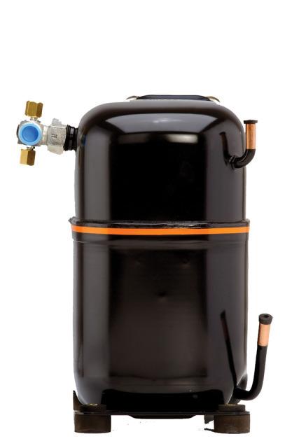 Kompressor Tecumseh CAJ4476Y/R CSIR, HBP - R134a, 220-240V/1Ph/50Hz, med Rotalock-ventil