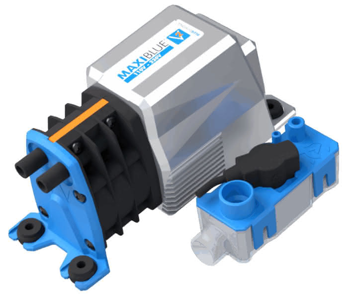 Pumpe, Bürstenlos, DC-Motor, Wasserpumpe, Blau
