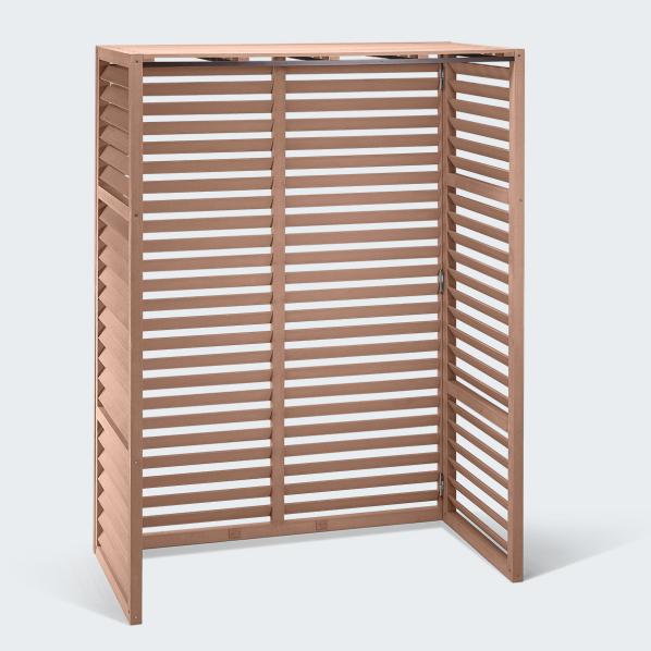 Evolar air conditioning & heat pump housing Tropical Teak WPC Tower, 1600x1200x650 MM