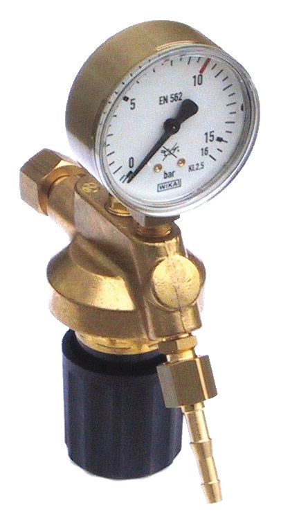 PERKEO compressed air tapping point pressure reducer, working pressure 0-10 bar