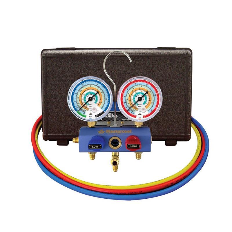 2-way fitting aid with ball valve 80 5-scale 3-90cm, case