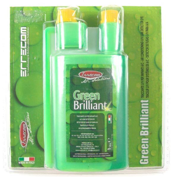 Errecom Green Brilliant 1 L, UV leak detector for air conditioning systems, colour green