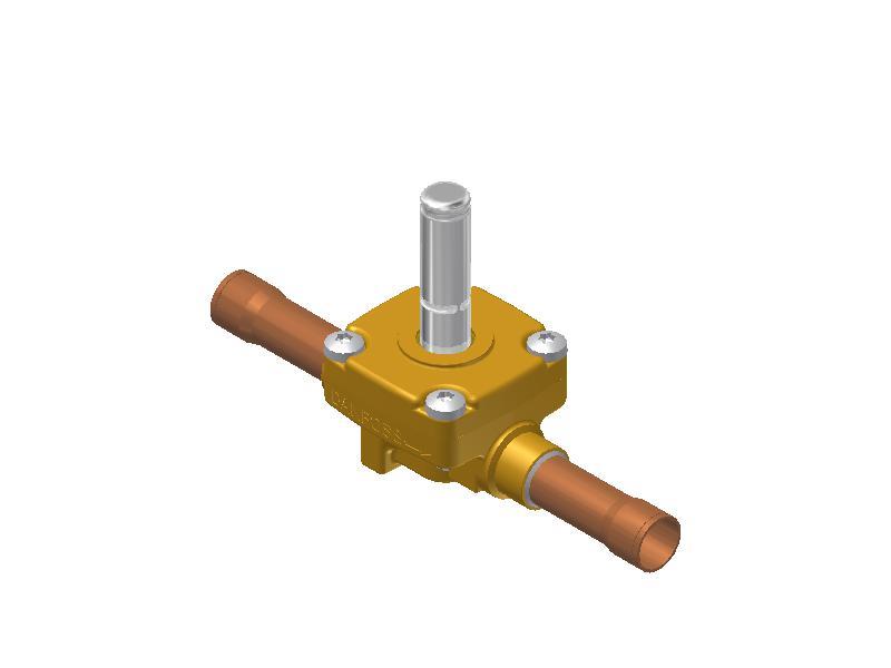 Zawór elektromagnetyczny Danfoss EVR 15, NO, bez cewki, ODF 16 mm