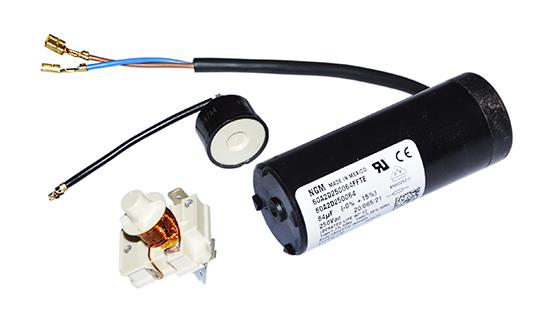 DC-Motor, Elektromotor, Rotor, Kondensator, Verkabelung