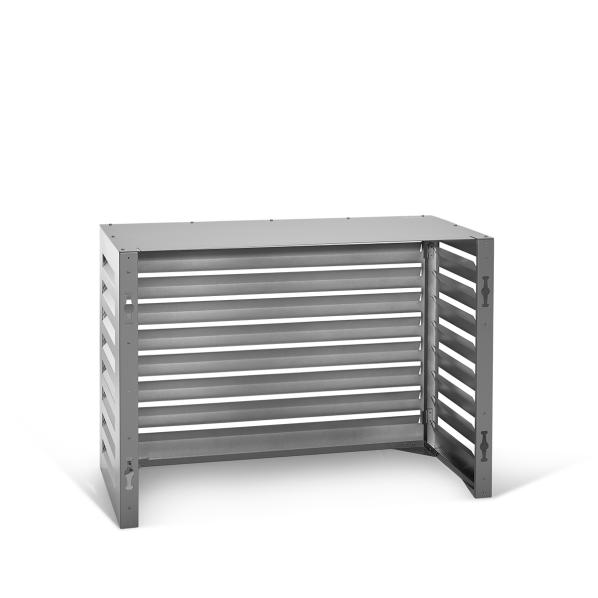 Evolar luftkonditionerings- och värmepumpshus Ljus antracit aluminium S, 700x1000x500 MM