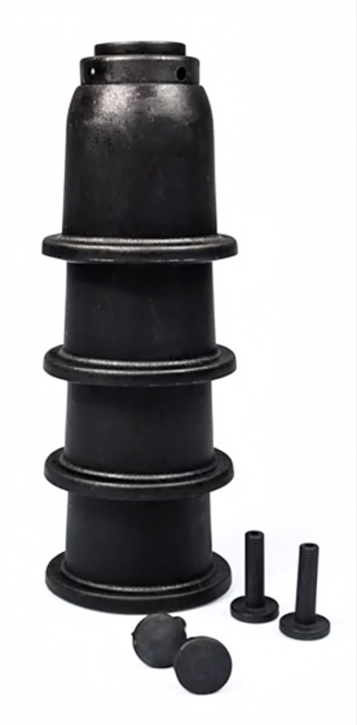 Base di montaggio, D = 100 mm, H = 100/130 mm, M = 325 kg, nera