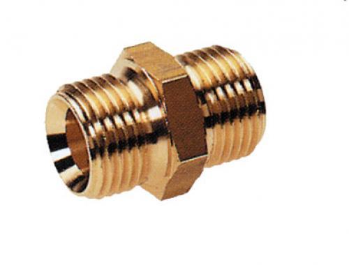 Racor de doble rosca PERKEO con rosca exterior y cono interior, G3/8" LH x G1/2" LH