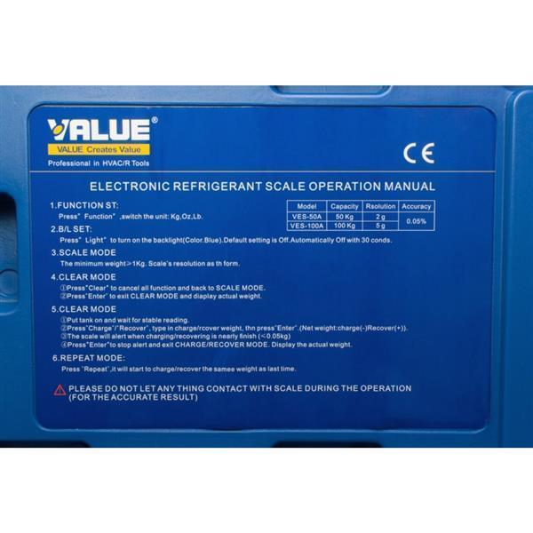 Balanza de refrigerante 100 KG, VES-100A