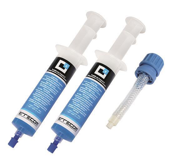 Errecom EXTREME 2 x 30 ml, produit d'étanchéité pour systèmes de climatisation, y compris 2 x adaptateurs pour systèmes R134a et R1234yf