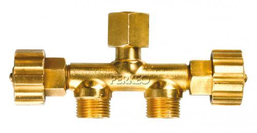 PERKEO dubbel takstuk, G1/4" RH/2x G1/4" RH