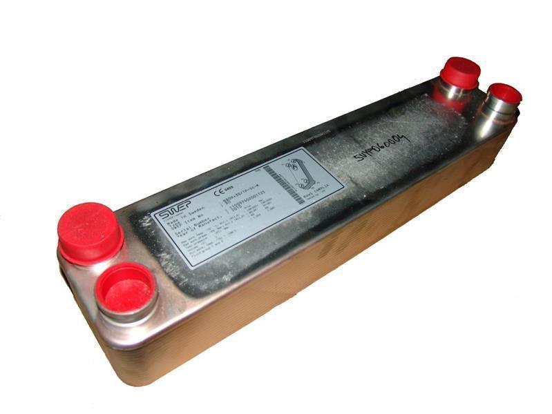SWEP plate heat exchanger, B80THx30/1P-SC-M, 2x35.1(27)+2x1 1/4"&28U(27)