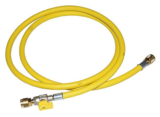 Påfyllningsslang REFCO CA-CL-60, 4492961, 1,5 m, kulventil, gul
