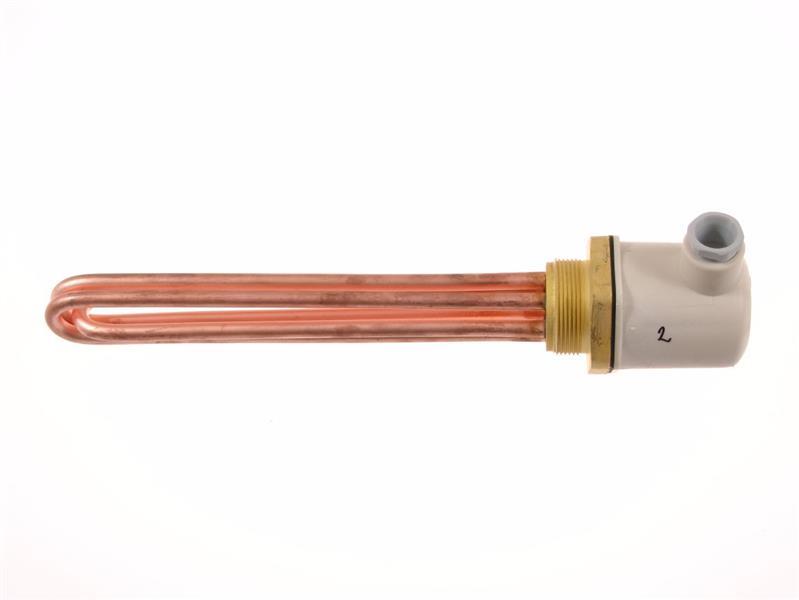 Corps de chauffe électrique CU - 2000W, 220V, L=265 mm, résistance en cuivre avec trois tubes