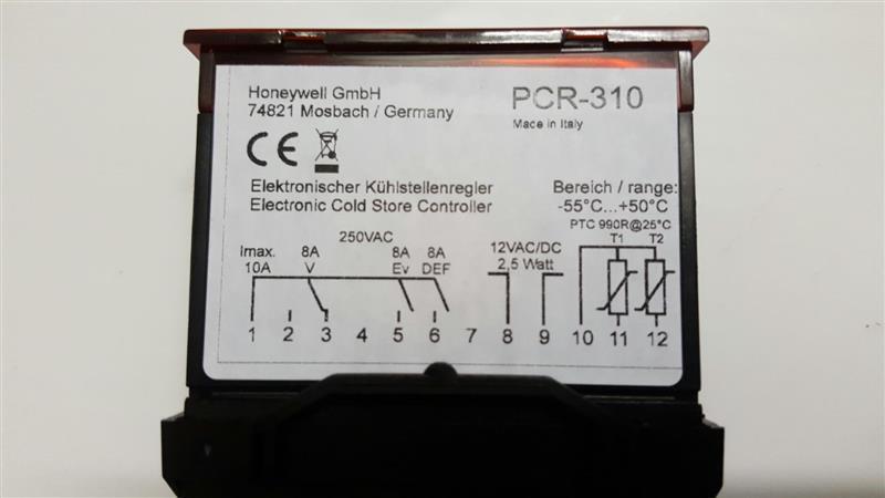 Sterownik chłodniczy Honeywell PCR 310, 12 V, 50/60 Hz, 2,5 W, transformator zewnętrzny, już niedostępny