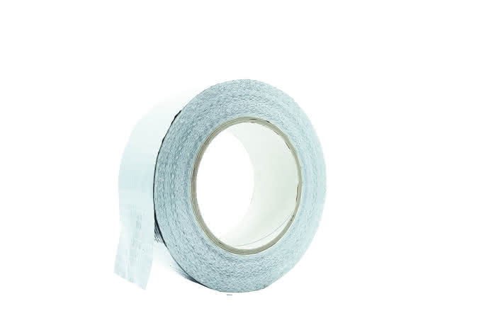 Rollo de cinta de tela 50m/48mm blanco