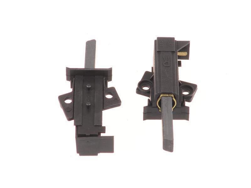 Motor brushes with sliding housing for spring. Braided copper wire connection 6 x