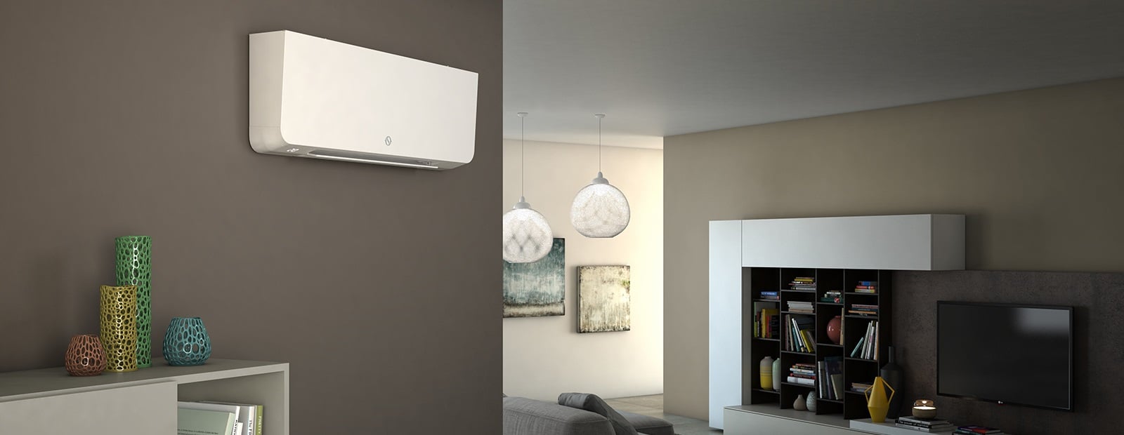 Olimpia Splendid Bi2 WALL Ventilconvettore ultraslim SLW INVERTER DC 800 Valvola a 3 vie TR