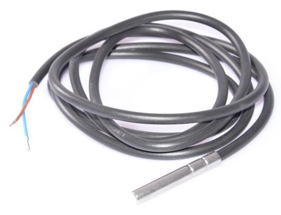PTC sensor, L = 1.5 m, metal cover 6x40 mm, PVC cable, range -30 - +80°C, IP67