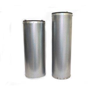 Cartuchos filtrantes de carbón activado, chapa de acero galvanizado, Ø 160 mm, L400 mm