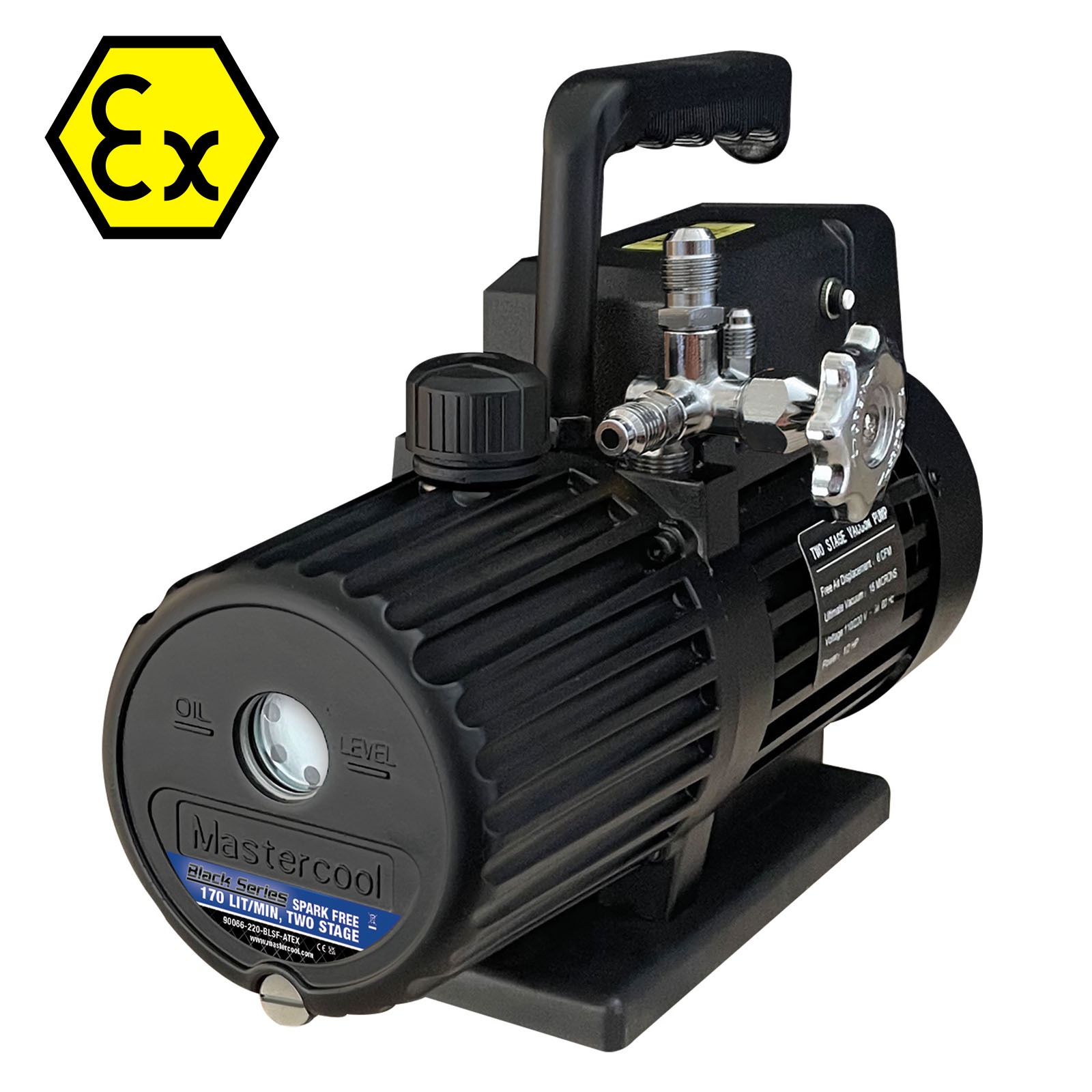 Mastercool 90066-220-BLSF Black Series - Vonkvrije vacuümpomp (170 l/min) - ATEX gecertificeerd