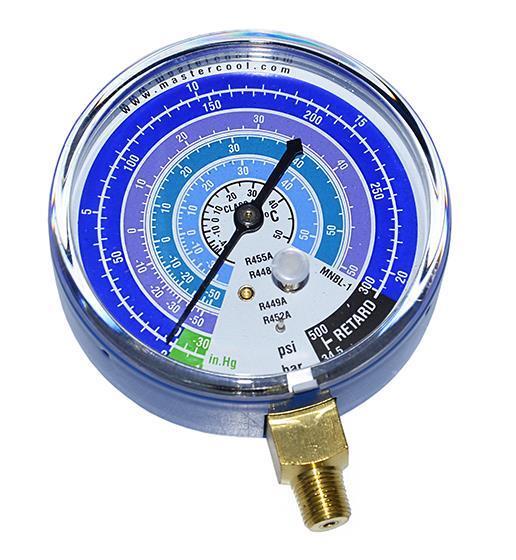 Manometr niskiego ciśnienia - suchy MC, 80 mm, MNBL1, R448A, R449A, R452A