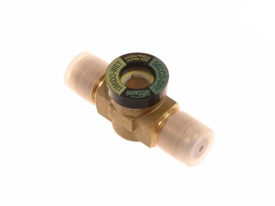 Vetro spia Castel 3910/55, 5/8 x 5/8" SAE, attacchi esterni / esterni svasati