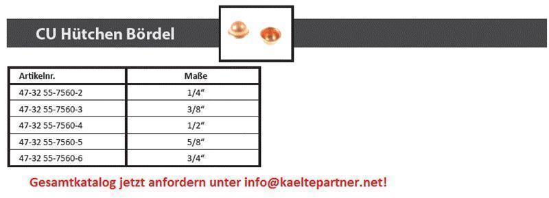 Copper cap, B1-6, 3/8"