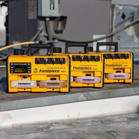 Vakuumpump med RunQuick™-oljebytessystem 10 CFM 280 l/min VPX7EU FIELDPIECE A2L-godkännande