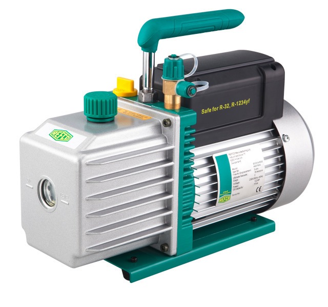 Refco 4687805 2-traps vacuümpomp ECO-5-A2L - Vacuümpomp 142l/min 2-traps A1 + A2L Ultiem vacuüm 15 micron 142l/min