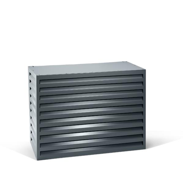Alloggiamento per climatizzatore e pompa di calore Evolar Alluminio antracite scuro M, 800x1100x550 MM