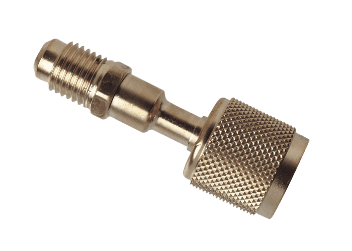 Refco 4687095 Adaptador QC-S410A/2 1/4" SAE x 5/16" SAE con levantaválvulas 2 piezas