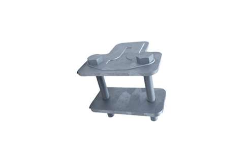 Big Foot B6083 Jeu d'agrafes - 40X40MM - 4 pièces/SET