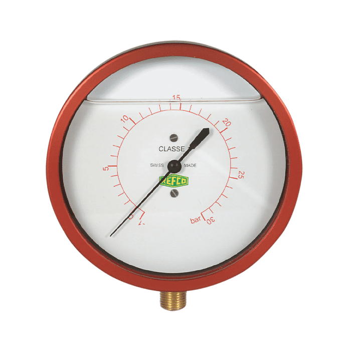 Refco 9886386 Manómetro de fuelle metálico NG 80 R5-240-M 1/8" NPT