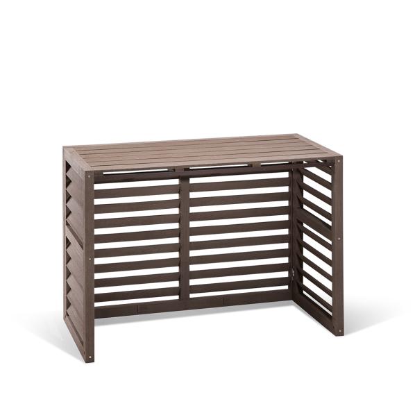 Evolar luftkonditionerings- och värmepumpshus Valnötsgrå WPC S, 700x1000x500 MM