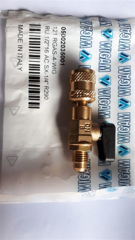 Reparatieset koelkast droger wijnkelder gasfles R290 370 gr. naaldaansluiting 1/4 inch M slang 90 cm boorventiel
